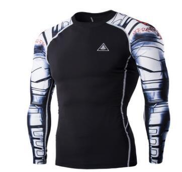 Men's Blackout Long-Sleeve Compression Shirt