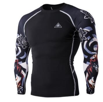 Men's Blackout Long-Sleeve Compression Shirt