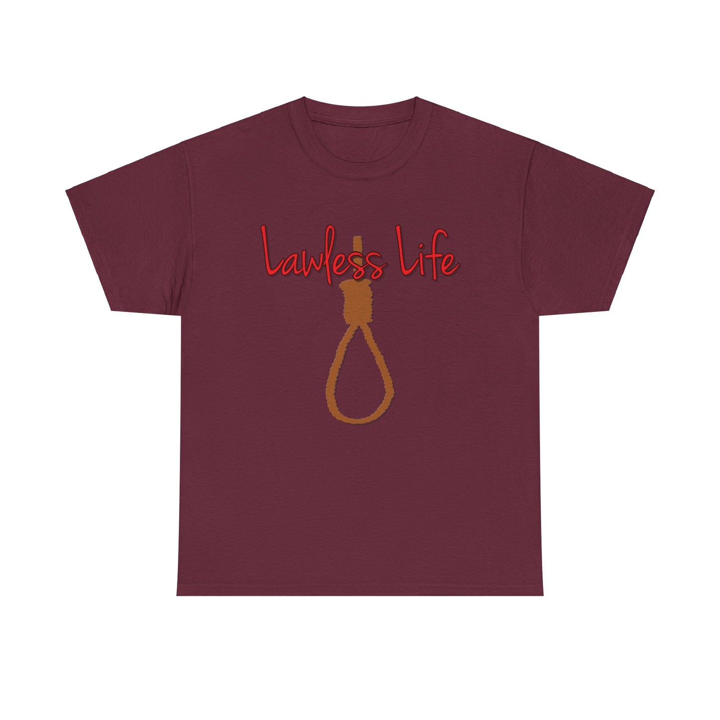 Lawless Life Noose. Heavy Cotton T-Shirt