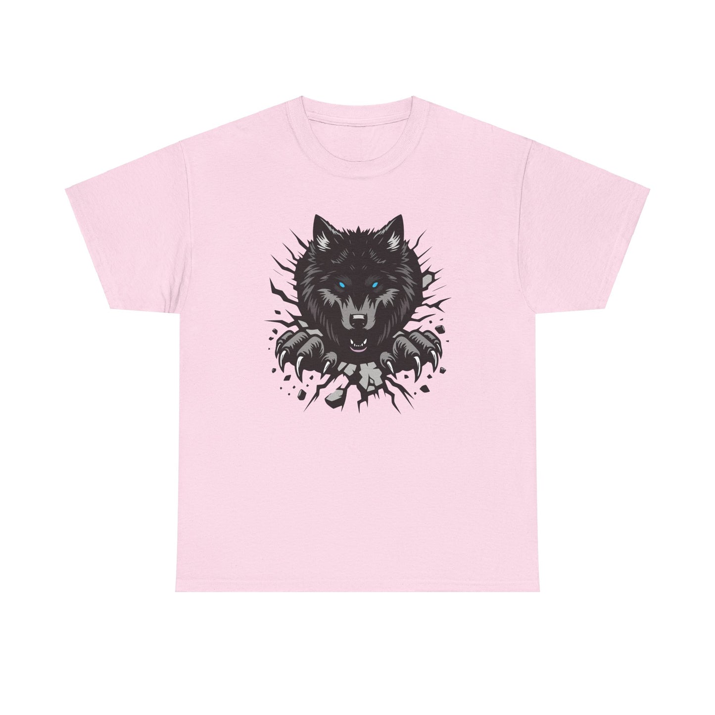 Breaking Out Wolf. Heavy Cotton T-Shirt