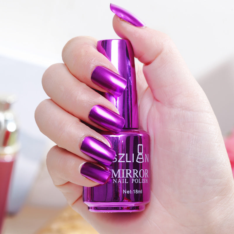 Mirror nail polish metal colors