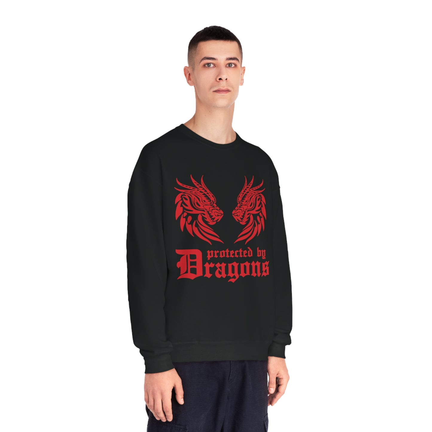 Protected by Dragons, Unisex NuBlend® Crewneck Sweatshirt