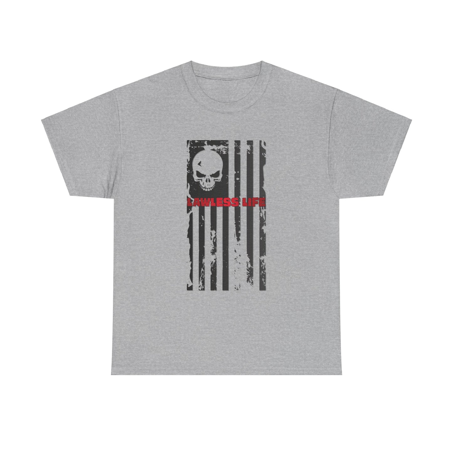 Lawless Life Flag. Heavy Cotton T-Shirt