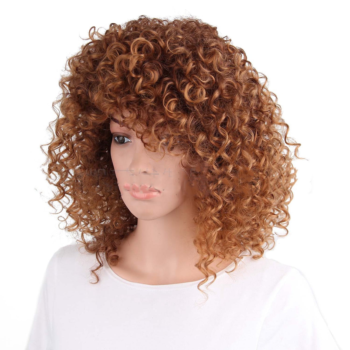 Matte silk small volume oblique bangs hood