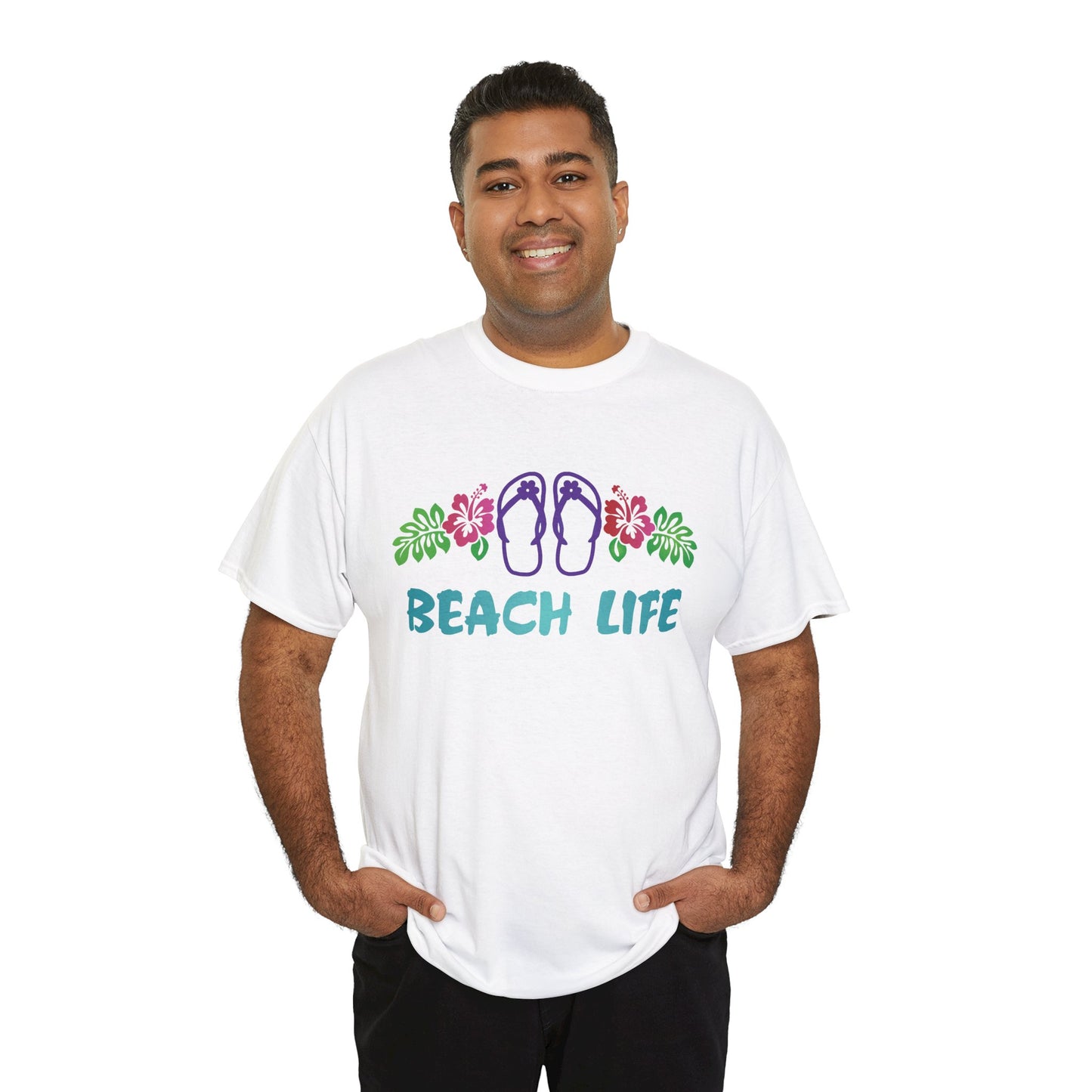 Beach Life, Heavy Cotton T-Shirt