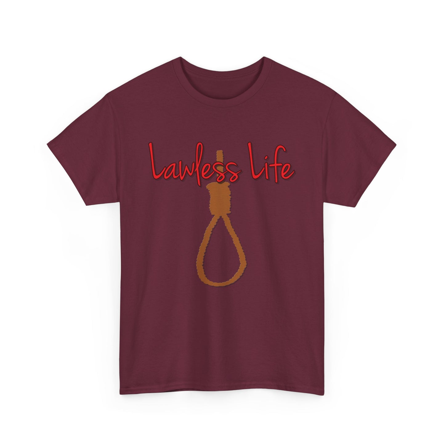 Lawless Life Noose. Heavy Cotton T-Shirt