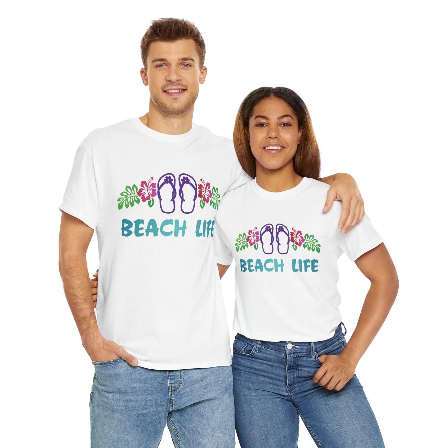 Beach Life, Heavy Cotton T-Shirt