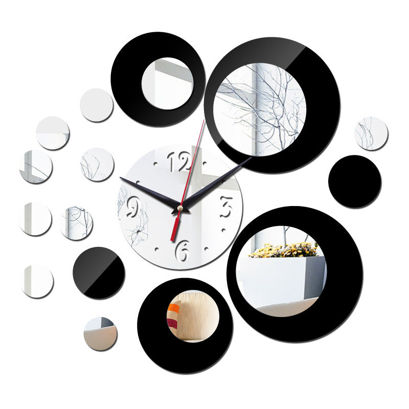 3D Acrylic Mirror Wall Clock