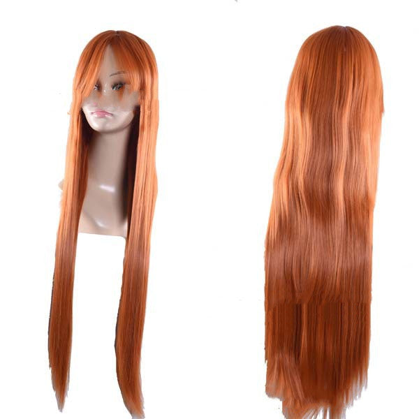 Anime wig, long straight hair