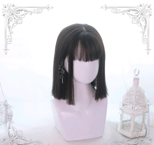 Lolita shoulder straight wig