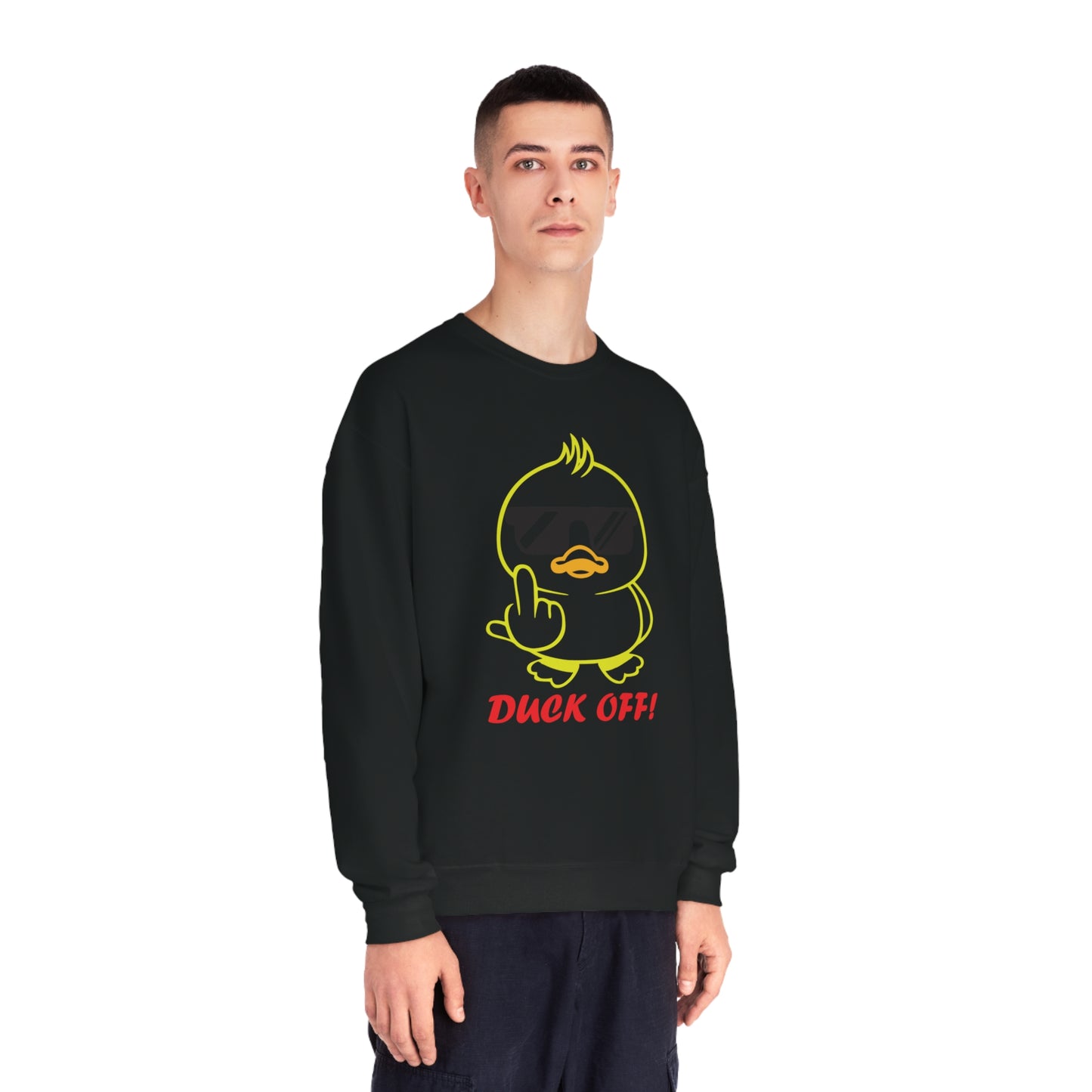 Duck Off, Unisex NuBlend® Crewneck Sweatshirt