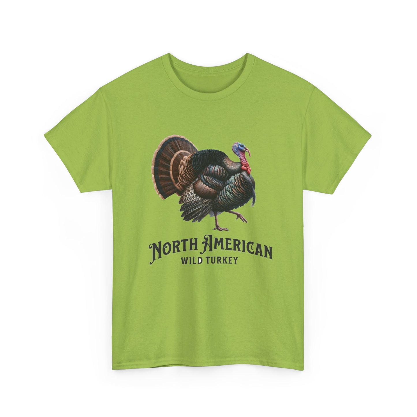 North American Wild Turkey. Heavy Cotton T-Shirt