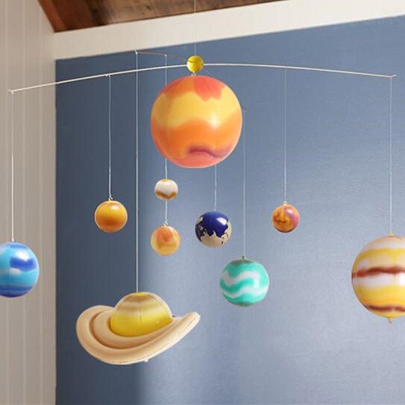 Nine planets solar system balloons