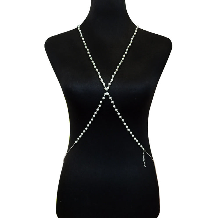 Pearl body chain