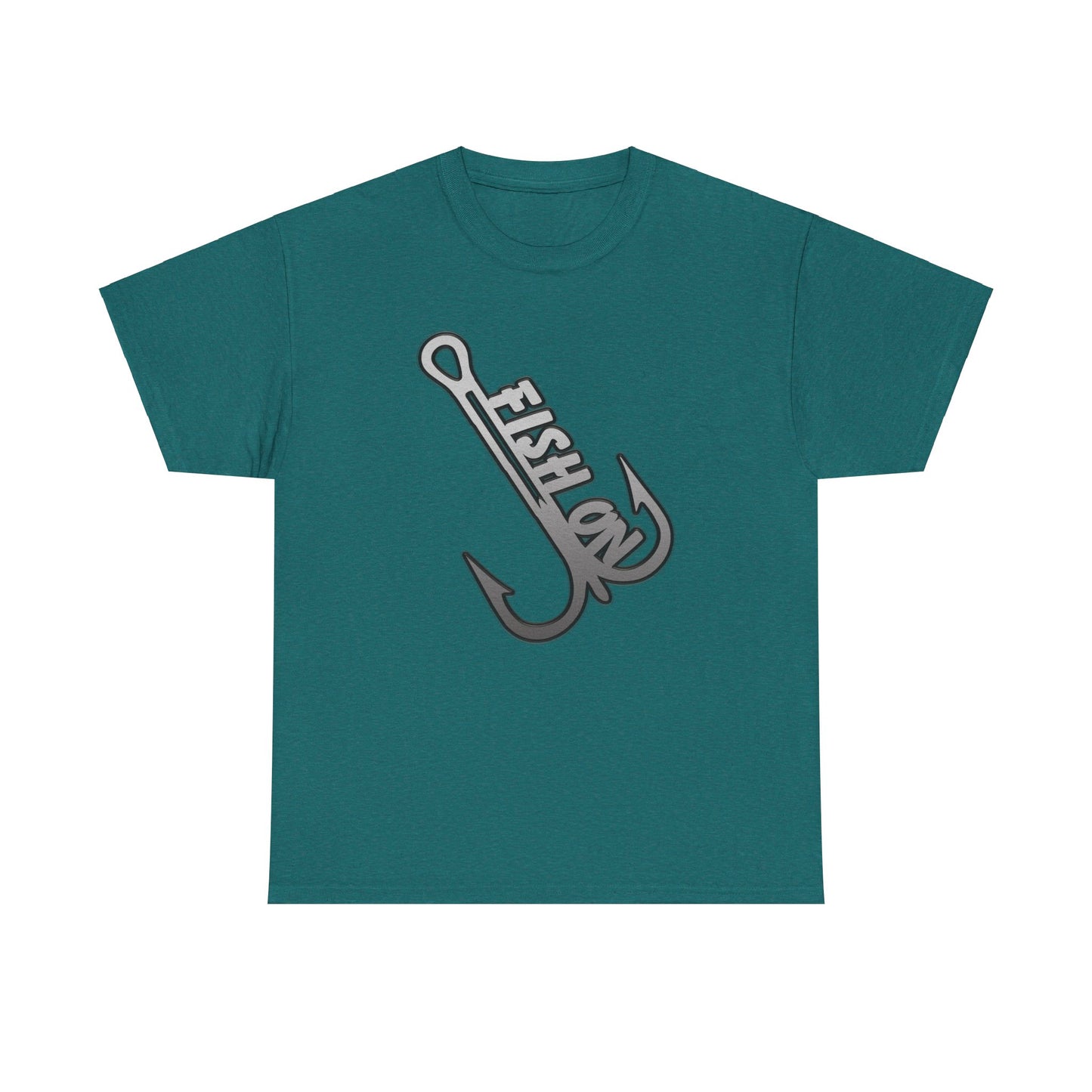 Fish on treble hook, Heavy Cotton T-Shirt