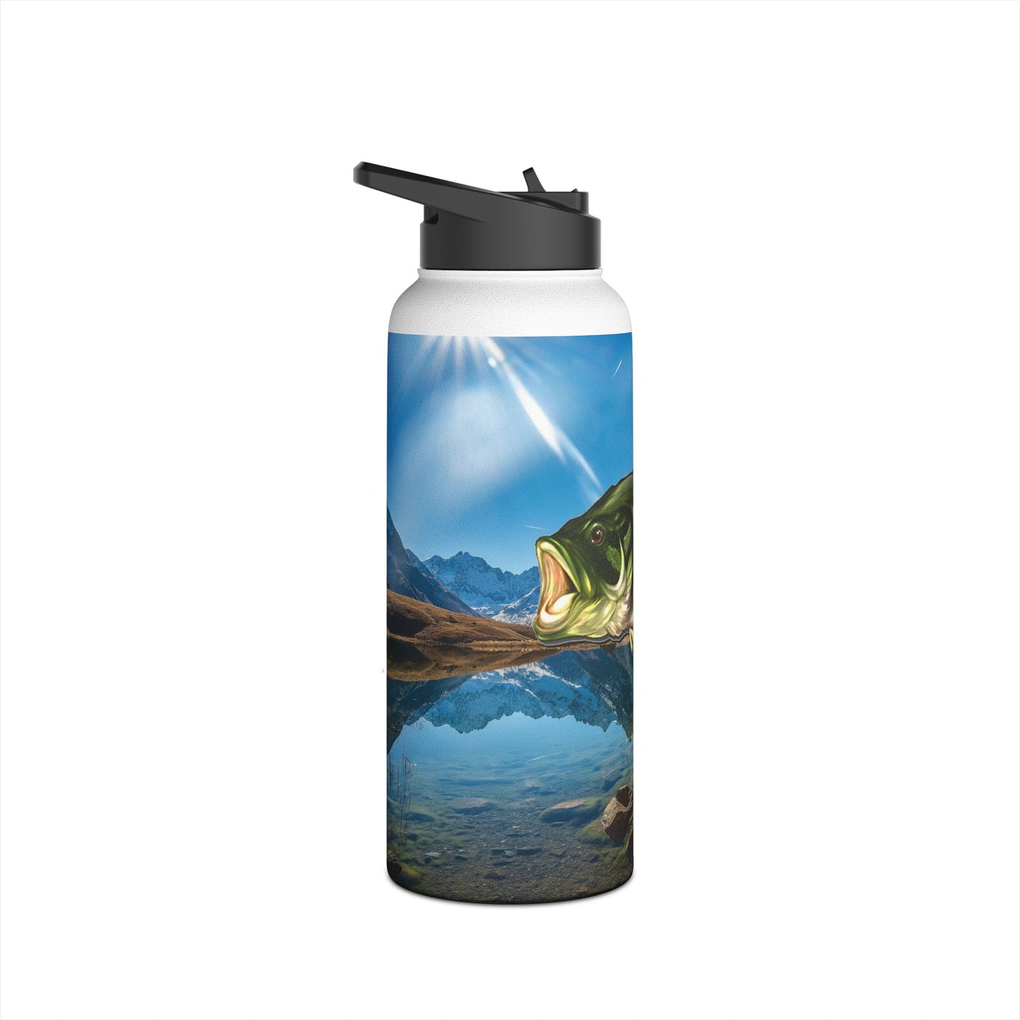 Bass Lake. Stainless Steel Water Bottle