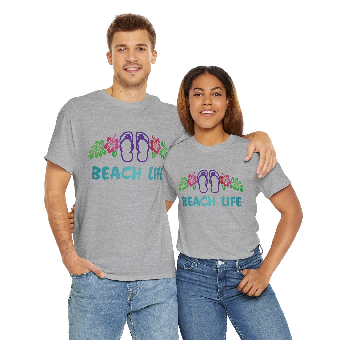 Beach Life, Heavy Cotton T-Shirt