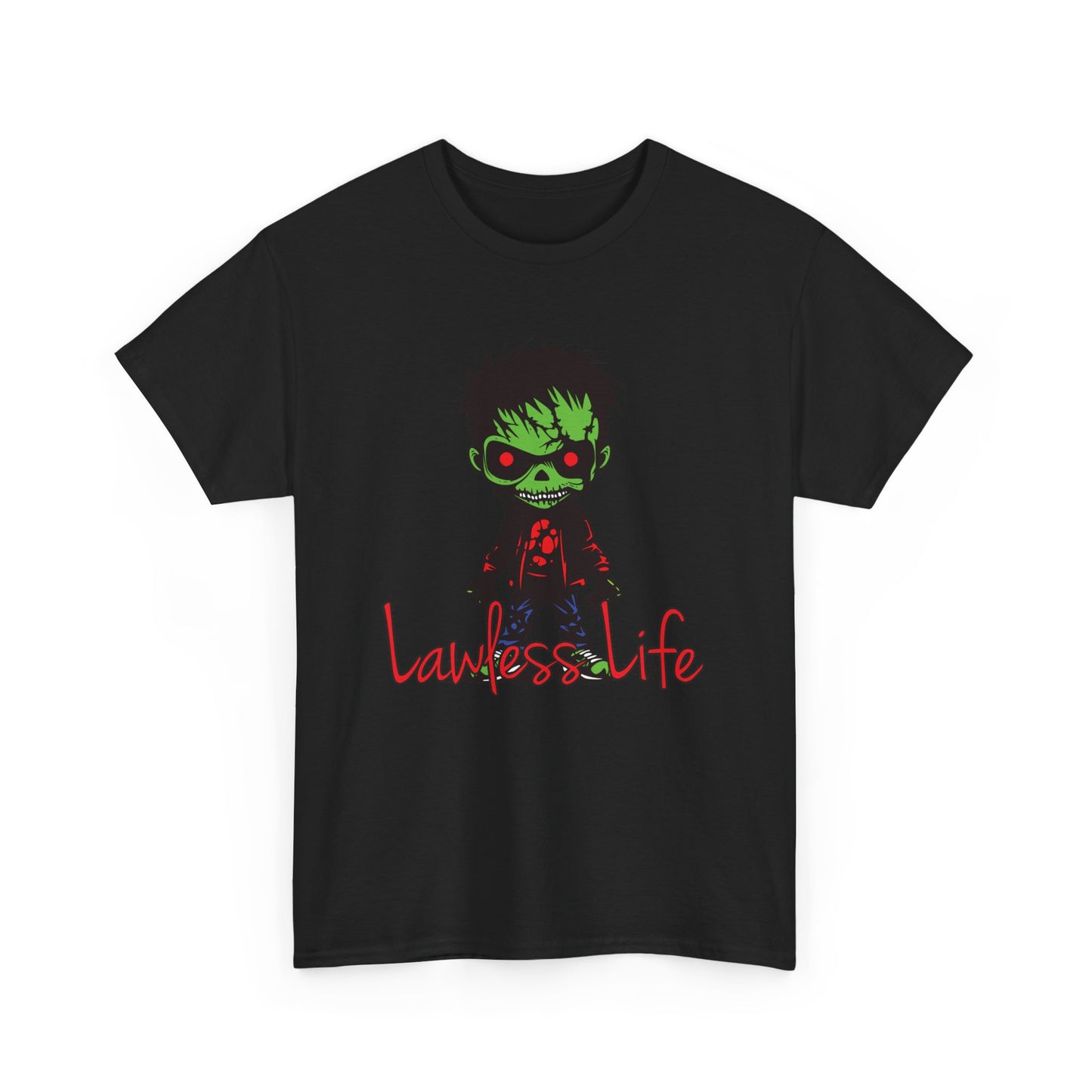 Lawless Life Zombie. Heavy Cotton T-Shirt