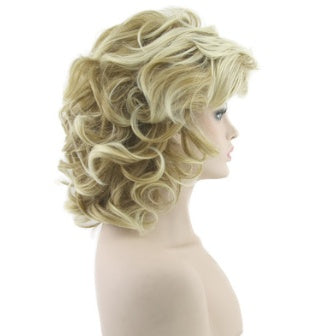 European golden short hair wig