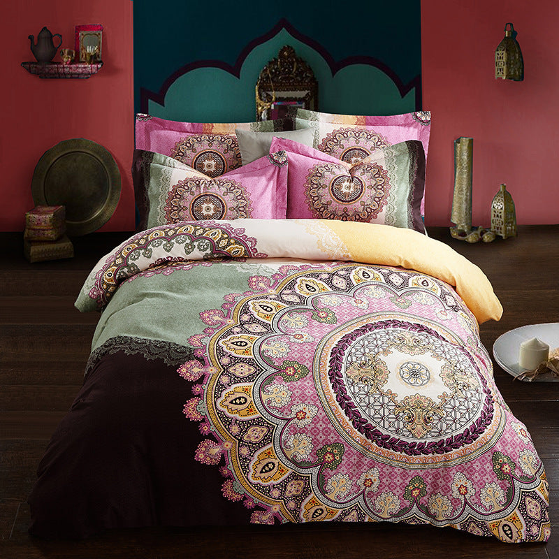 Four-piece cotton bed set