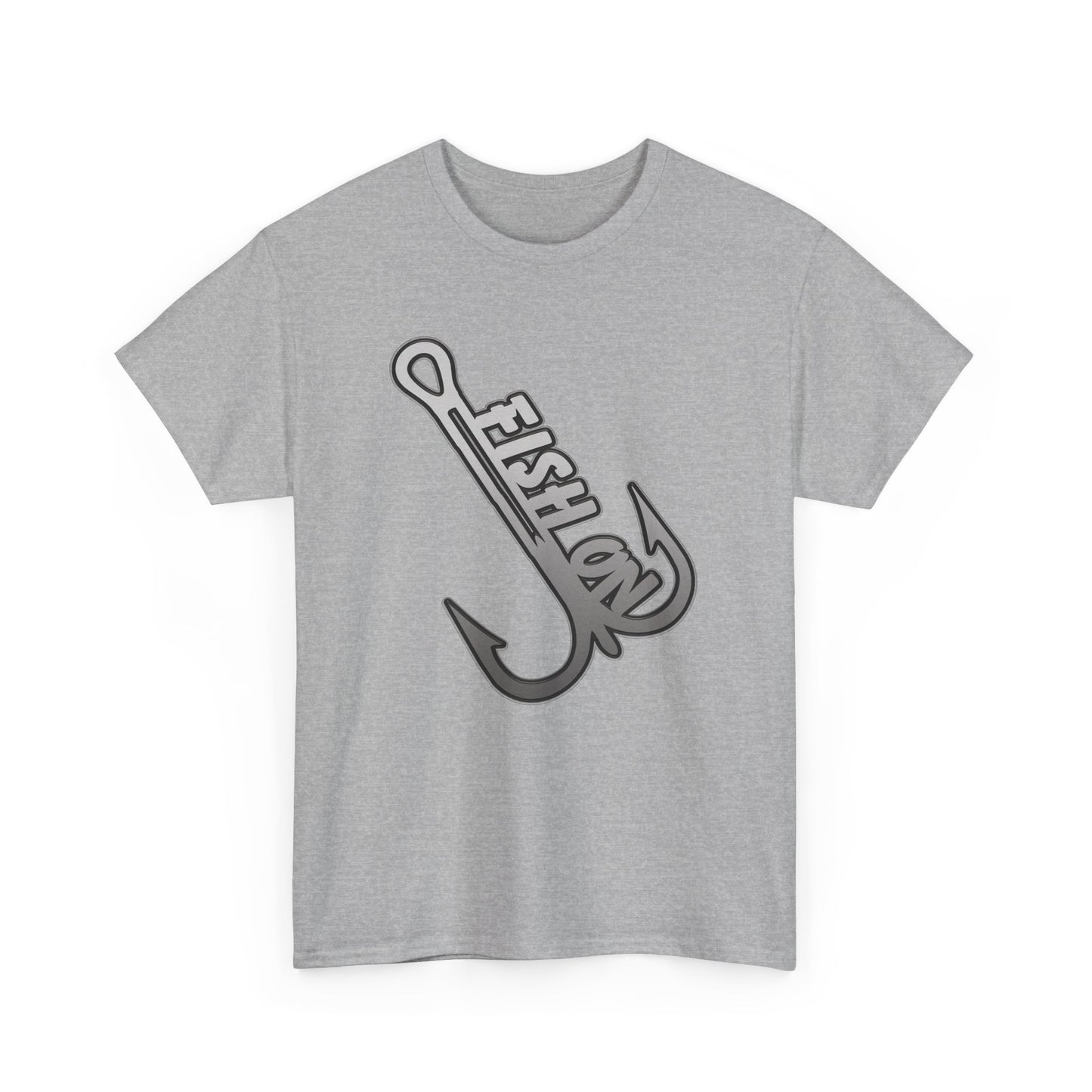 Fish on treble hook, Heavy Cotton T-Shirt