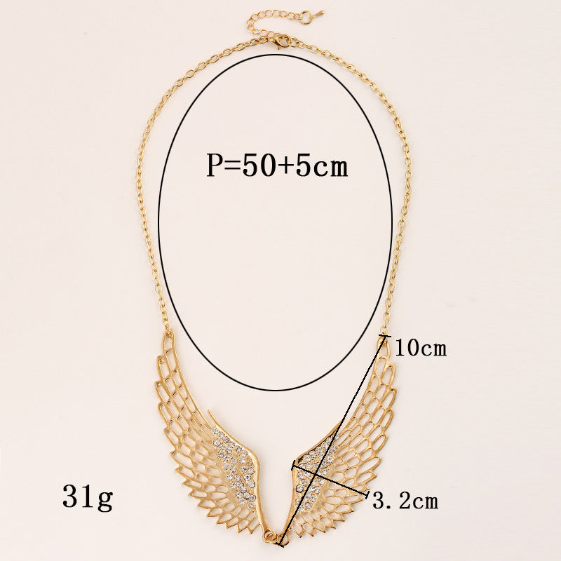 Diamond Angel Wing Necklace