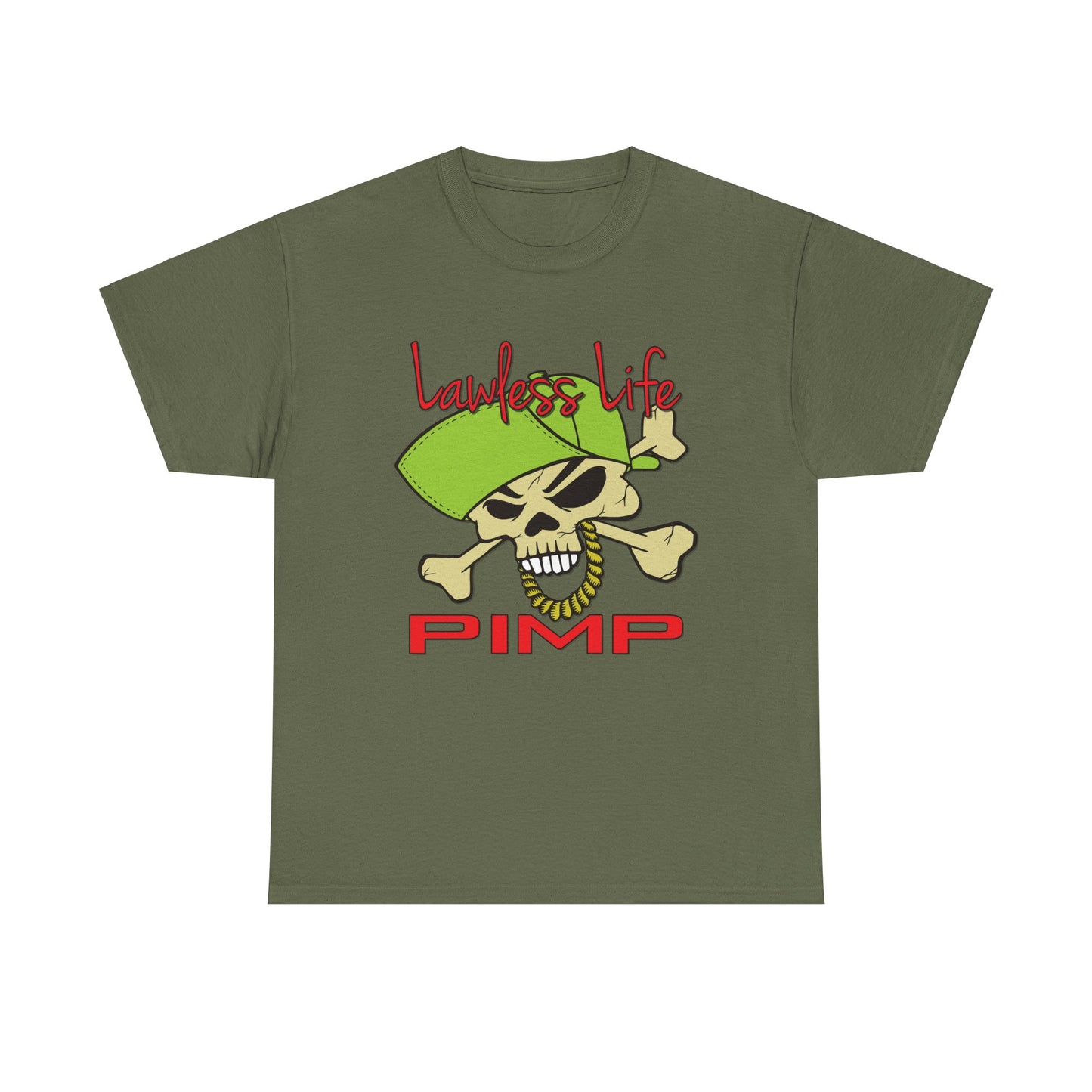 Lawless Life Pimp. Heavy Cotton T-Shirt