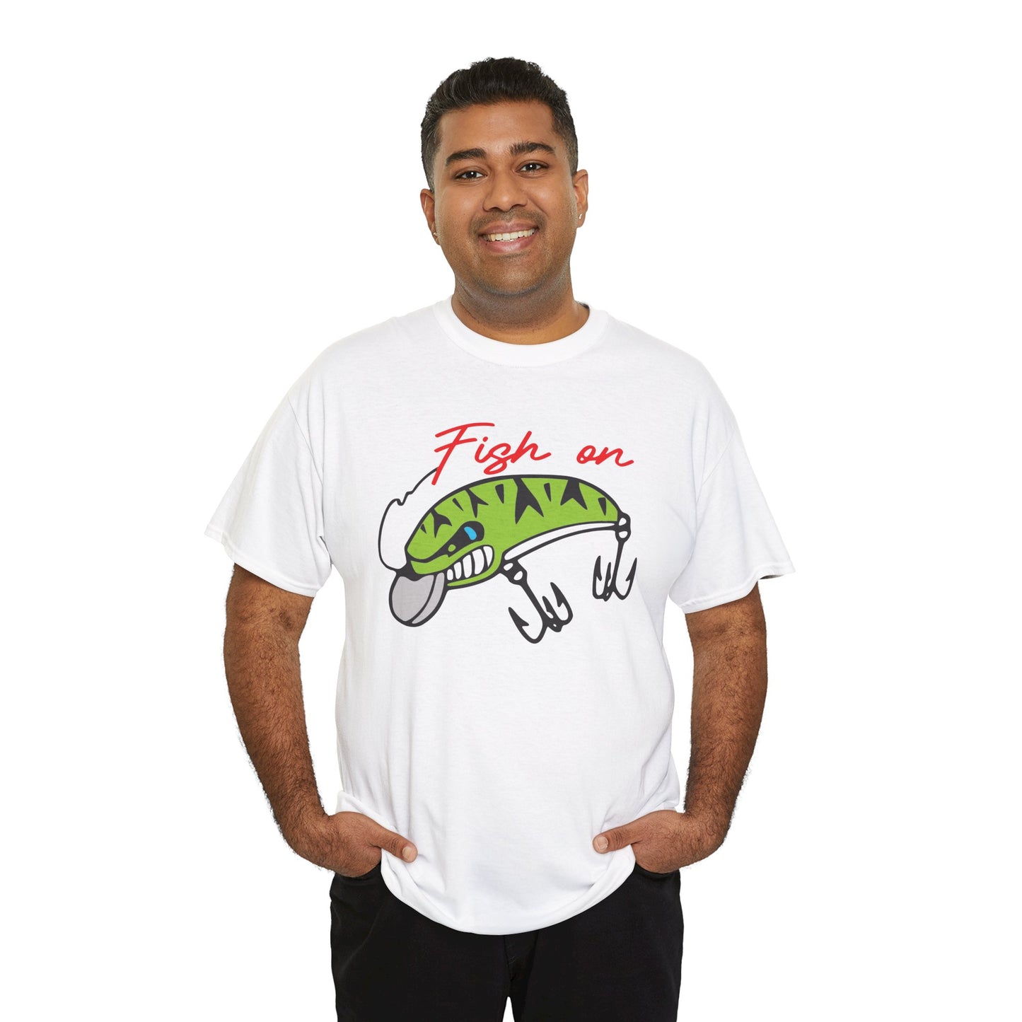 Fish on Lure Heavy Cotton T-Shirt