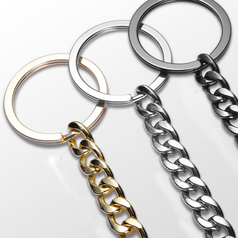 Metal Waist Long Chain Keychain