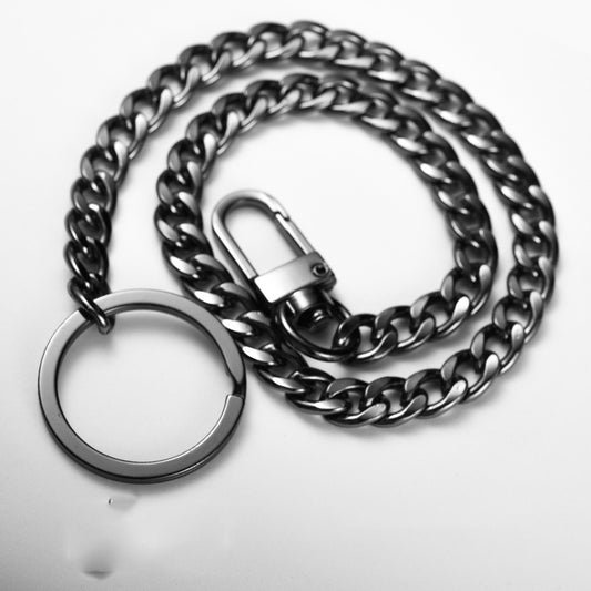 Metal Waist Long Chain Keychain