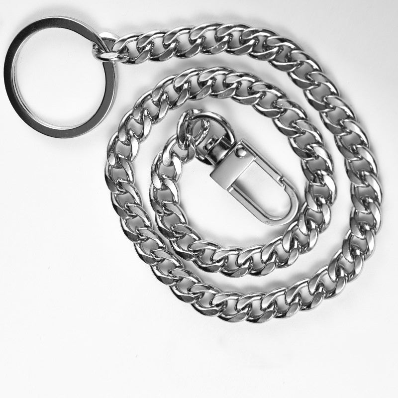 Metal Waist Long Chain Keychain