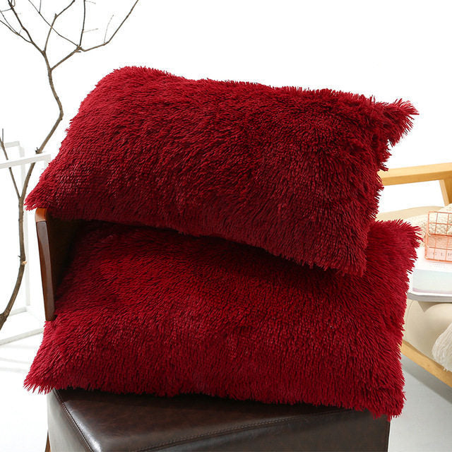 Plush Fuzzy Pillow Case