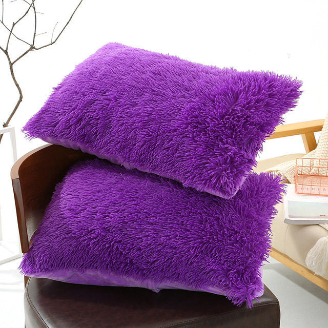 Plush Fuzzy Pillow Case