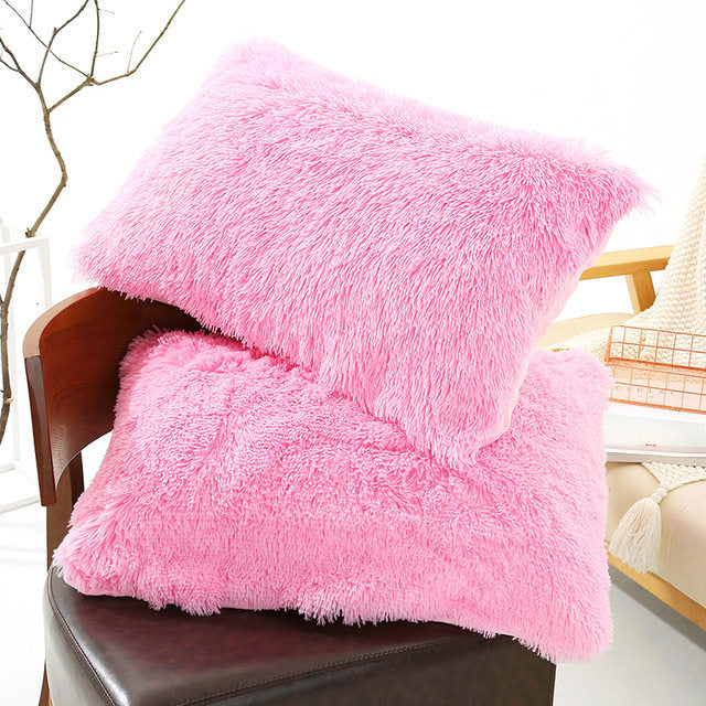 Plush Fuzzy Pillow Case