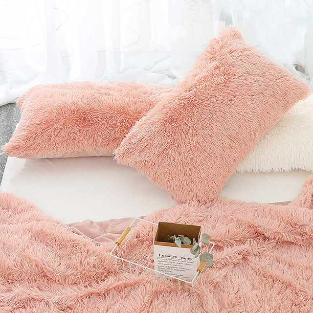 Plush Fuzzy Pillow Case