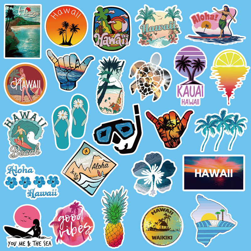 50 Hawaii Stickers