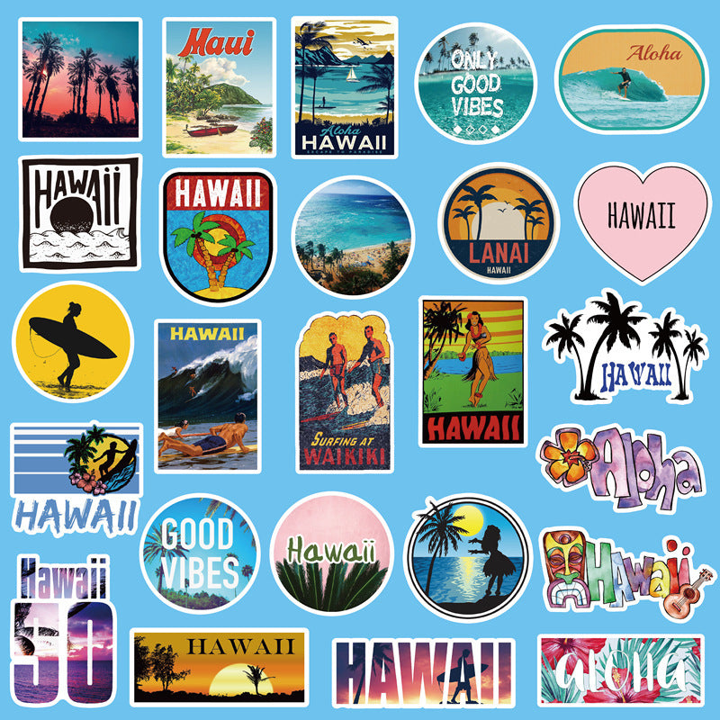 50 Hawaii Stickers