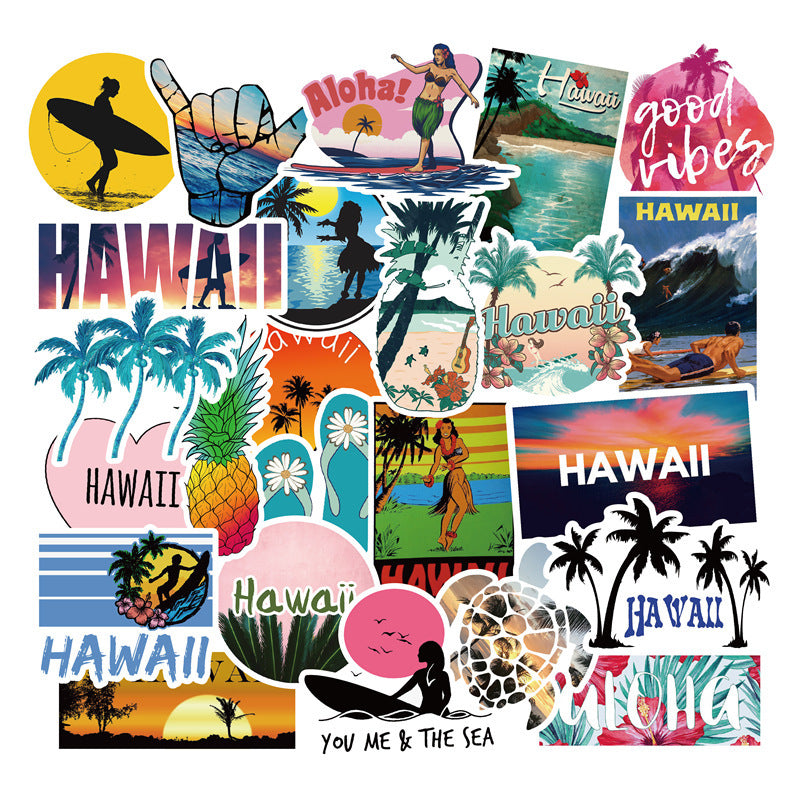 50 Hawaii Stickers