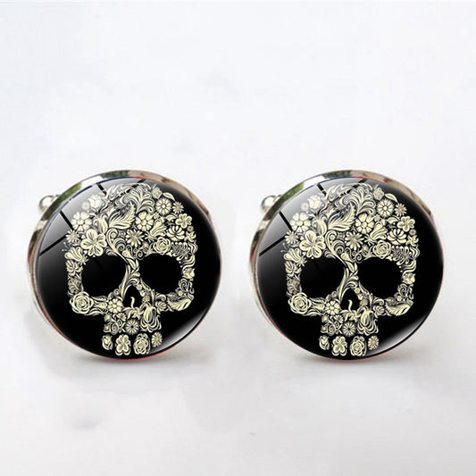 Skull Gemstone Cufflinks