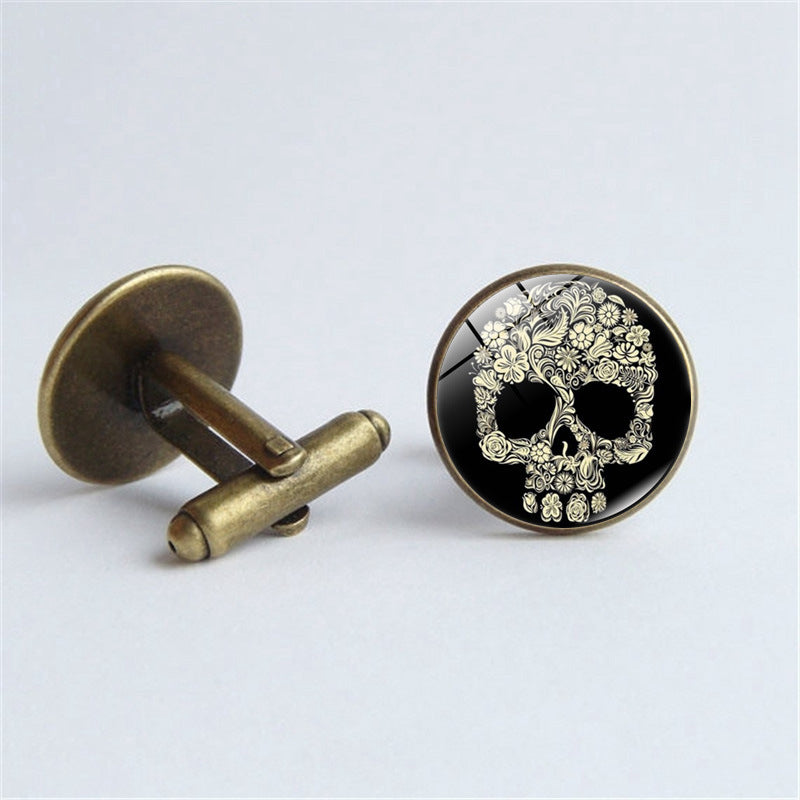 Skull Gemstone Cufflinks