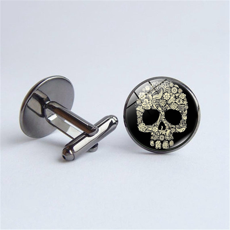 Skull Gemstone Cufflinks