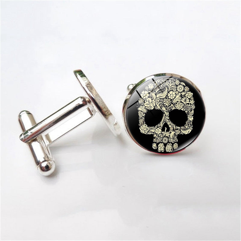 Skull Gemstone Cufflinks