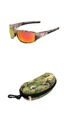 Camouflage polarizing sunglasses