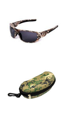 Camouflage polarizing sunglasses