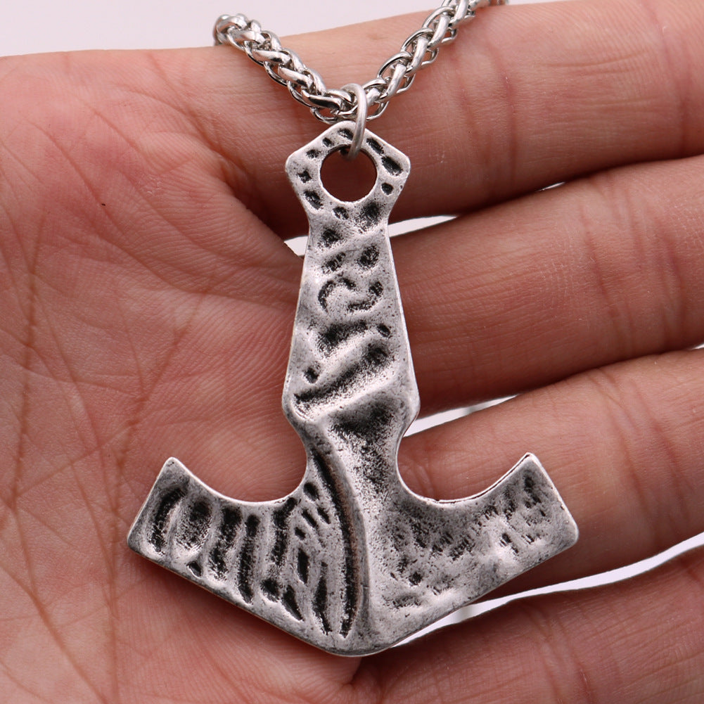 Thors Hammer Men's Body Pendant Necklace