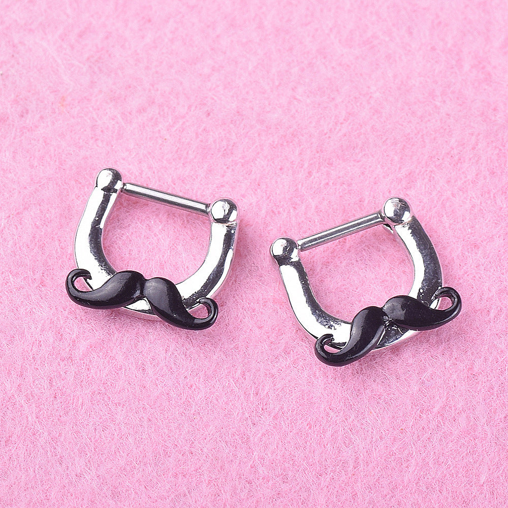 Mustache Nose Ring