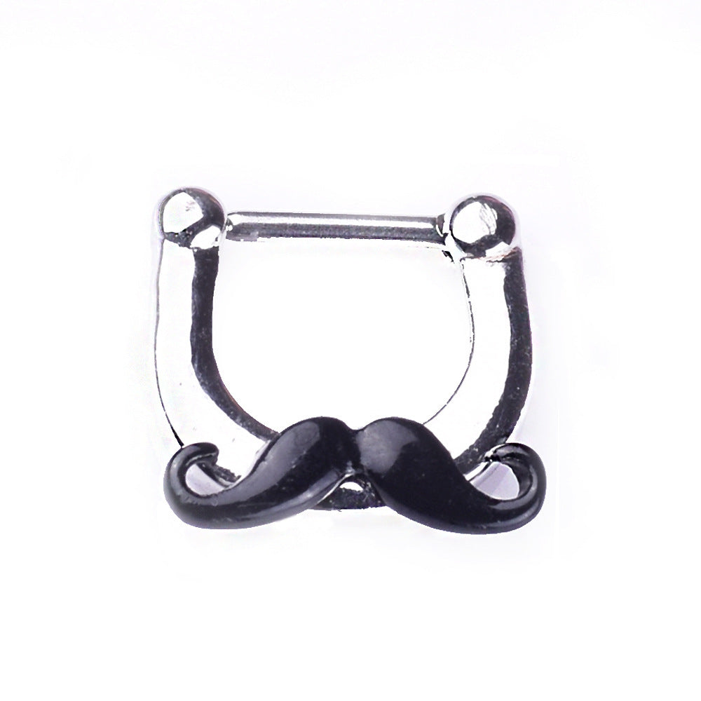 Mustache Nose Ring