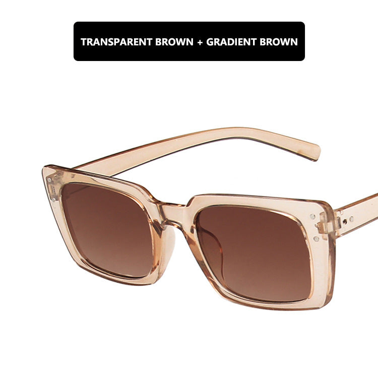 Narrow Frame Square Sunglasses