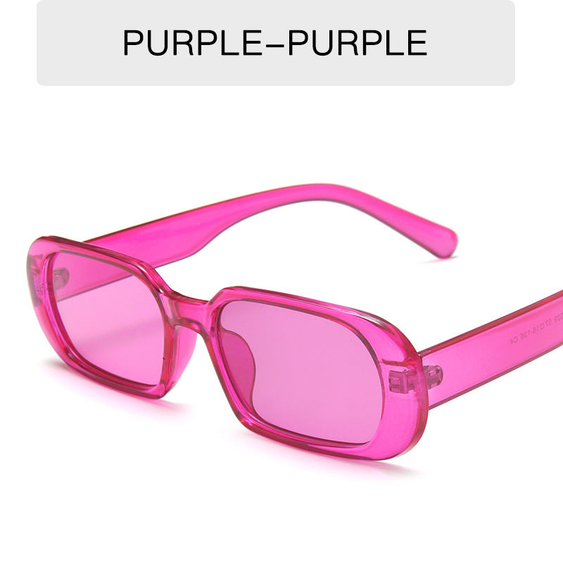 Retro Small Frame Sunglasses Candy Color Fashion Sunglasses