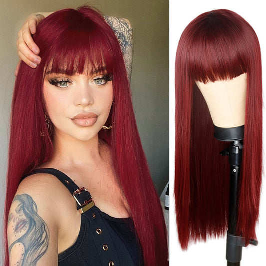 Net Celebrity Long Hair Wig